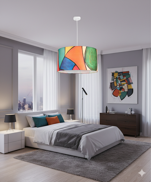 Modern Printed shade Pendant