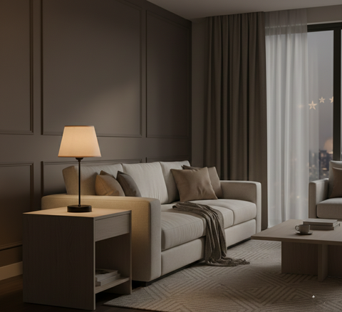 Modern Biege Table Lamp