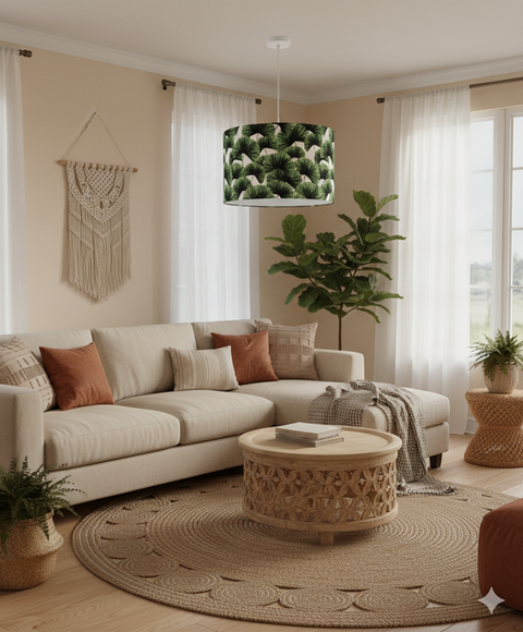 Modern Printed shade Pendant