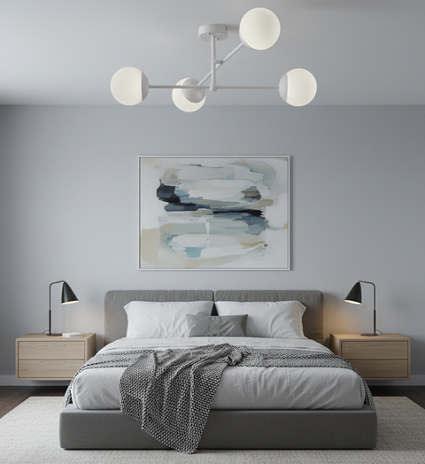 Modern Grey Branched Chandelier