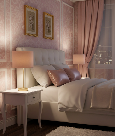 Modern Pink Powder Table Lamp