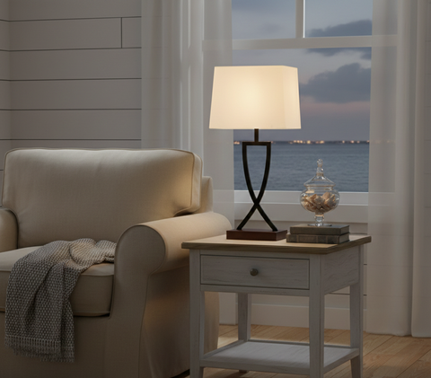 Contemporary Black Table Lamp
