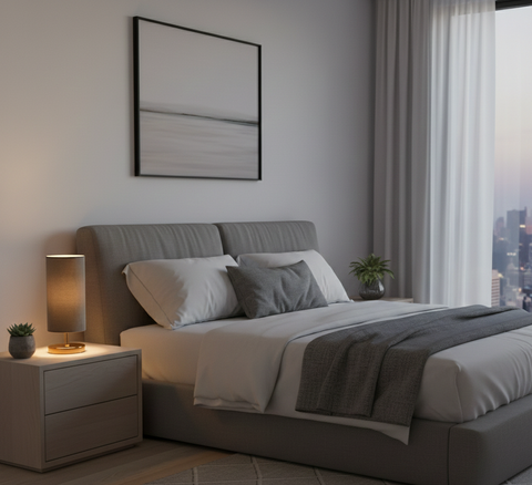 Modern Grey Taple Lamp