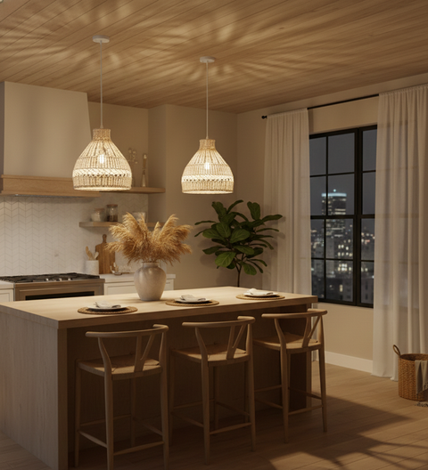 Natural Bamboo Pendant Ceiling