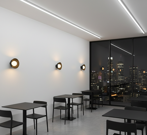 Modern Black Wall Light