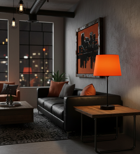 Modern Orange  Table Lamp