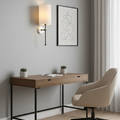 Minimalist White Shaded Wall Lamp