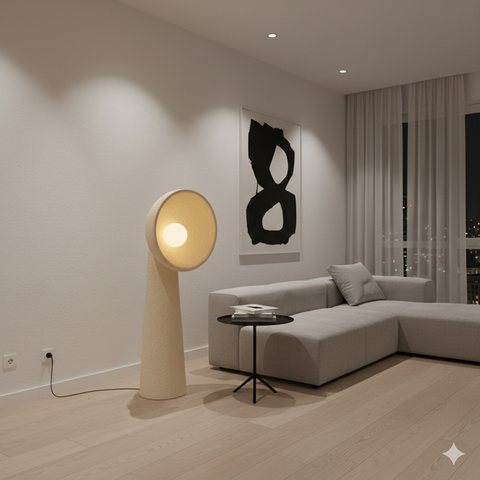 Modern Beige Floor Lamp