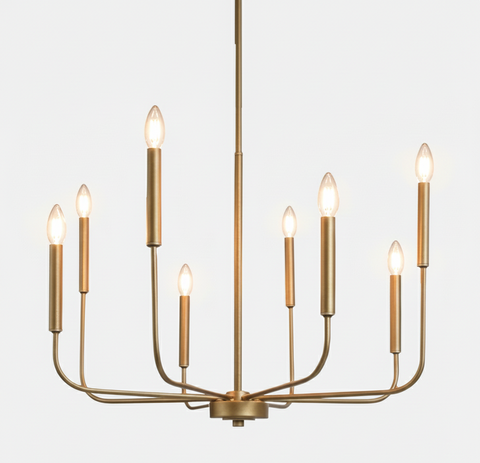 Modern Gold Branched Chandelier