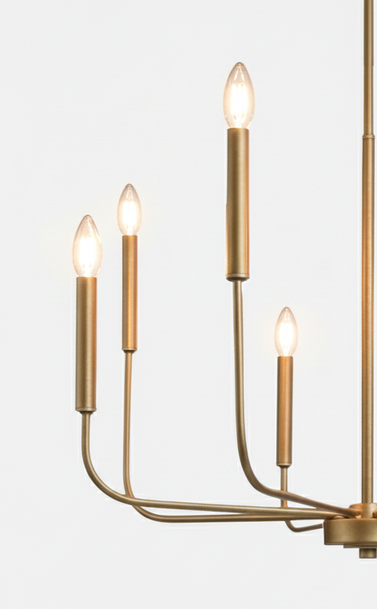 Modern Gold Branched Chandelier