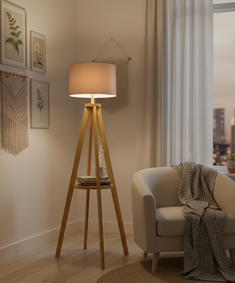 Modern Biege Floor Lamp