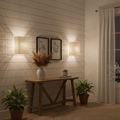 Decorative Rectangular Rattan Wall Light