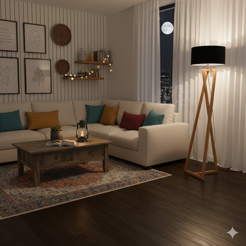 Modern Black Floor Lamp