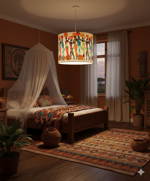 Modern Printed shade Pendant