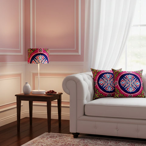 Printed Shaded Table Lamp