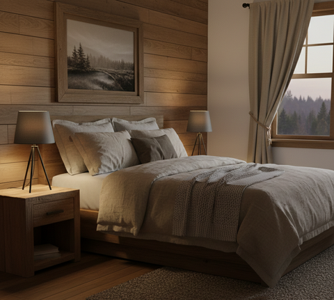Stylish Dark Grey Table Lamps