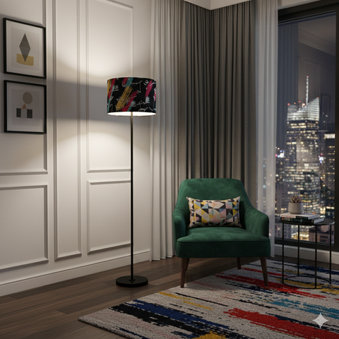 Minimal Printed Floor Lamp