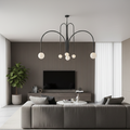 Modern Grey Branched Chandelier