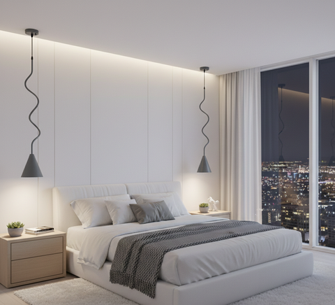 Single Pendant Grey Celling Unit