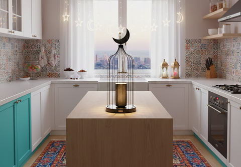 Black  Islamic Table Lamp
