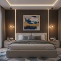 Contemporary Gold-Black Pendant Light