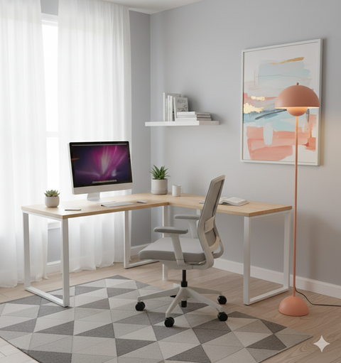 Modern Light Orange Floor Lamp