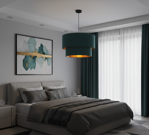 Contemporary Green Shade Pendant Ceiling