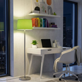 Modern Green And Silver Torchiere