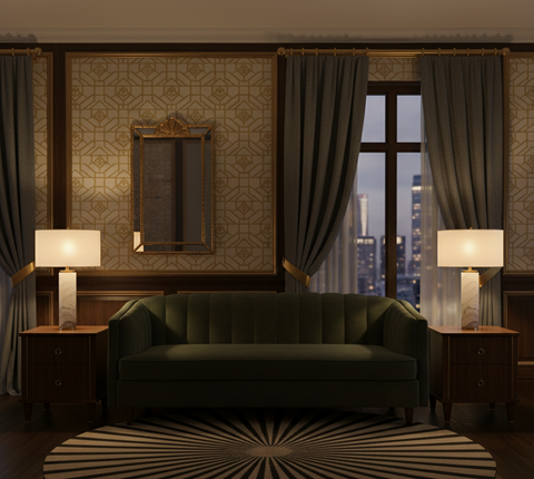 Elegant White Table Lamp