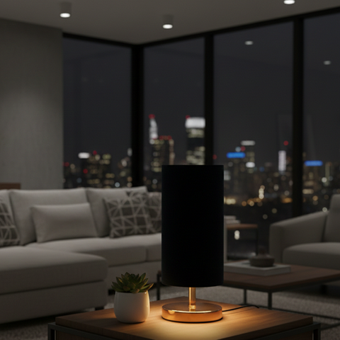 Modern Black Taple Lamp