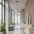 Modern Sandy Metal Shade Pendent