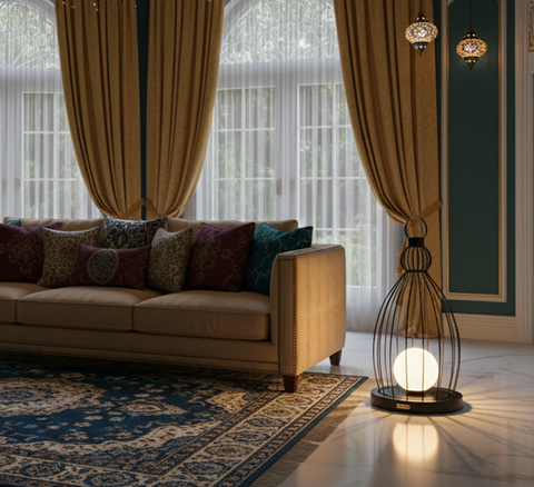 Black Islamic Table Lamp