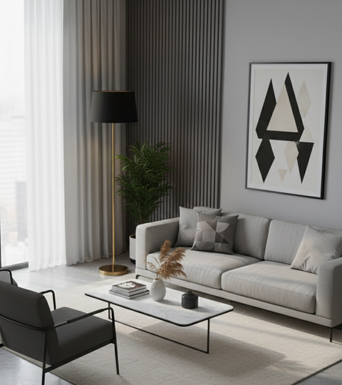 Classic Black Torchiere