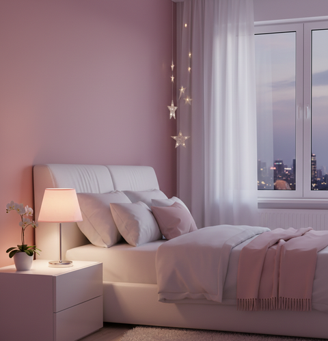 Modern Powder Pink Table Lamp