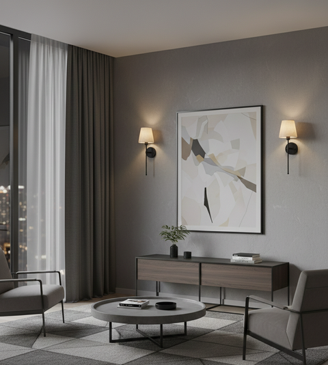 contemporary Black Wallchieres Wall Lamp