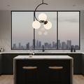 Stylish Curved Black Pendant Ceiling