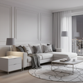 Modern Light Grey Table Lamp