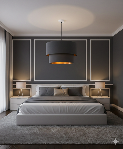 Contemporary Black Shade Pendant Ceiling