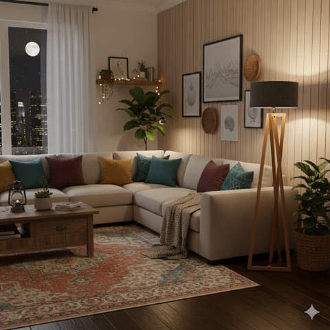 Modern Grey Floor Lamp
