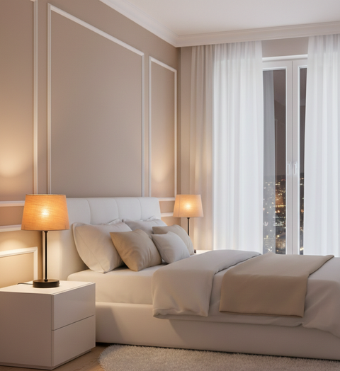 Modern Beige Table Lamp