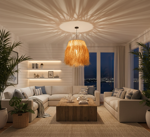 Bohemian Beige Shade Pendant