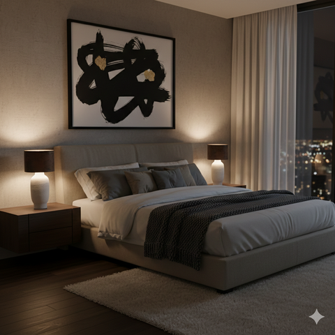 Minimal Brown Table Lamp