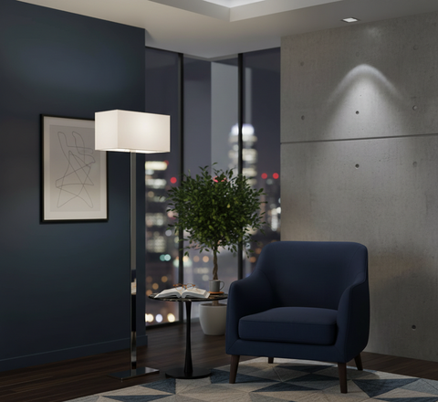 Minimal White Floor Lamp