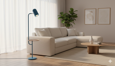 Blue Playful Multitask Floor Lamp