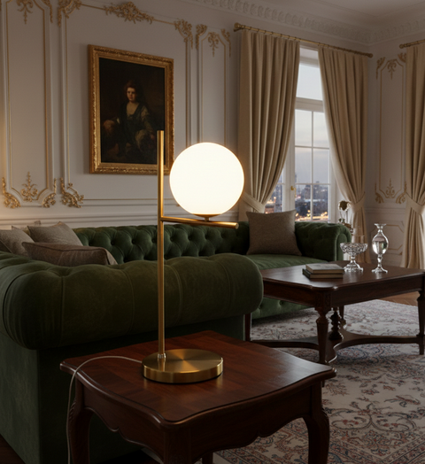Soft Glow Accent Gold Table Lamp