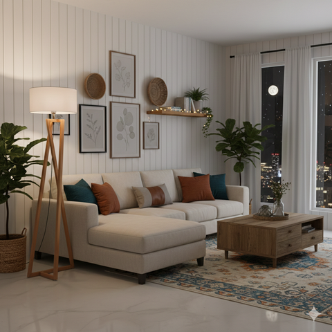 Modern White Floor Lamp