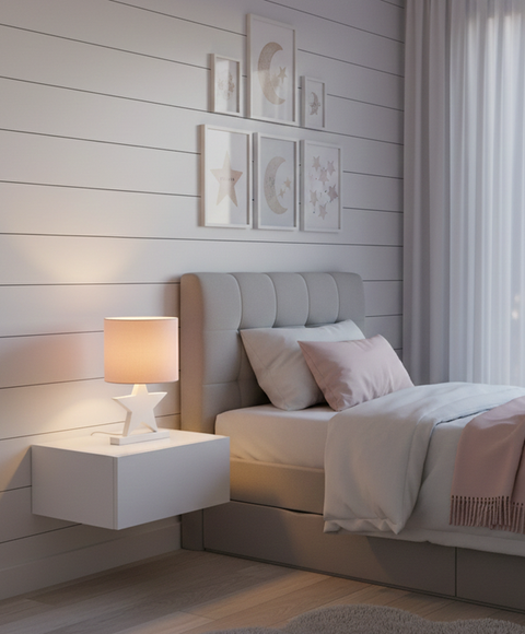 Pink Powder Star Table Lamp