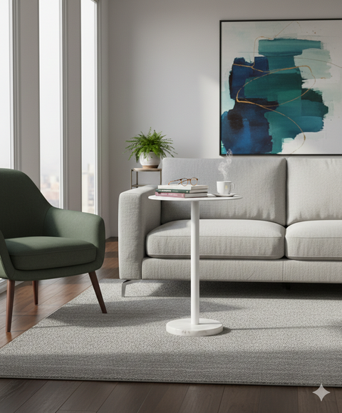 Minimal White Table