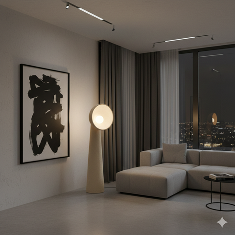 Modern Beige Floor Lamp