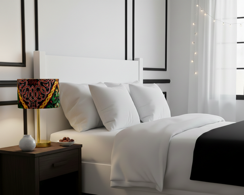 Printed Shaded Modern Table Lamp